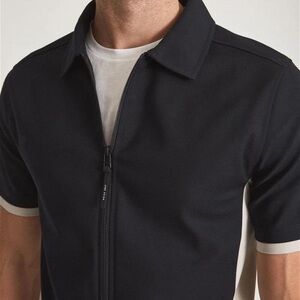 Reiss Golf Harbour Lightweight Performance Jacket | Size M | Navy & White